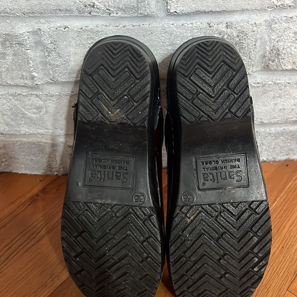 SANITA Brown (reddish) Patent Leather Snake Print Comfort Clogs Shoes Size 35 - Picture 3 of 6